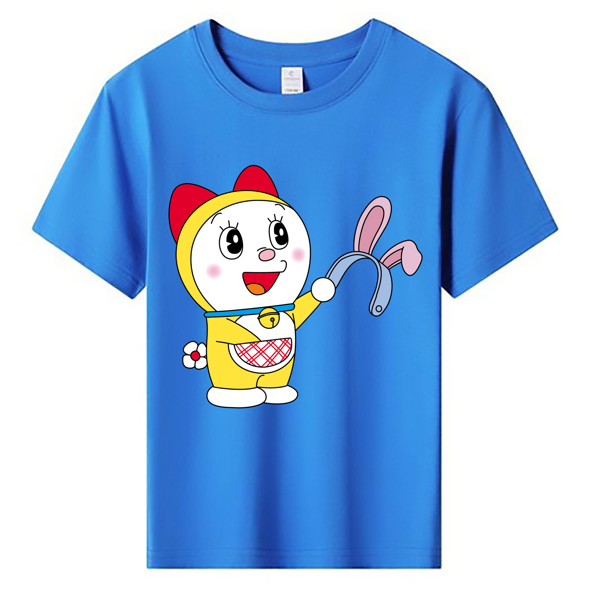 （画像用） ドラえもん ドラミ Doraemon Dorami 綿100％キッズTシャツ（フロントプリント）